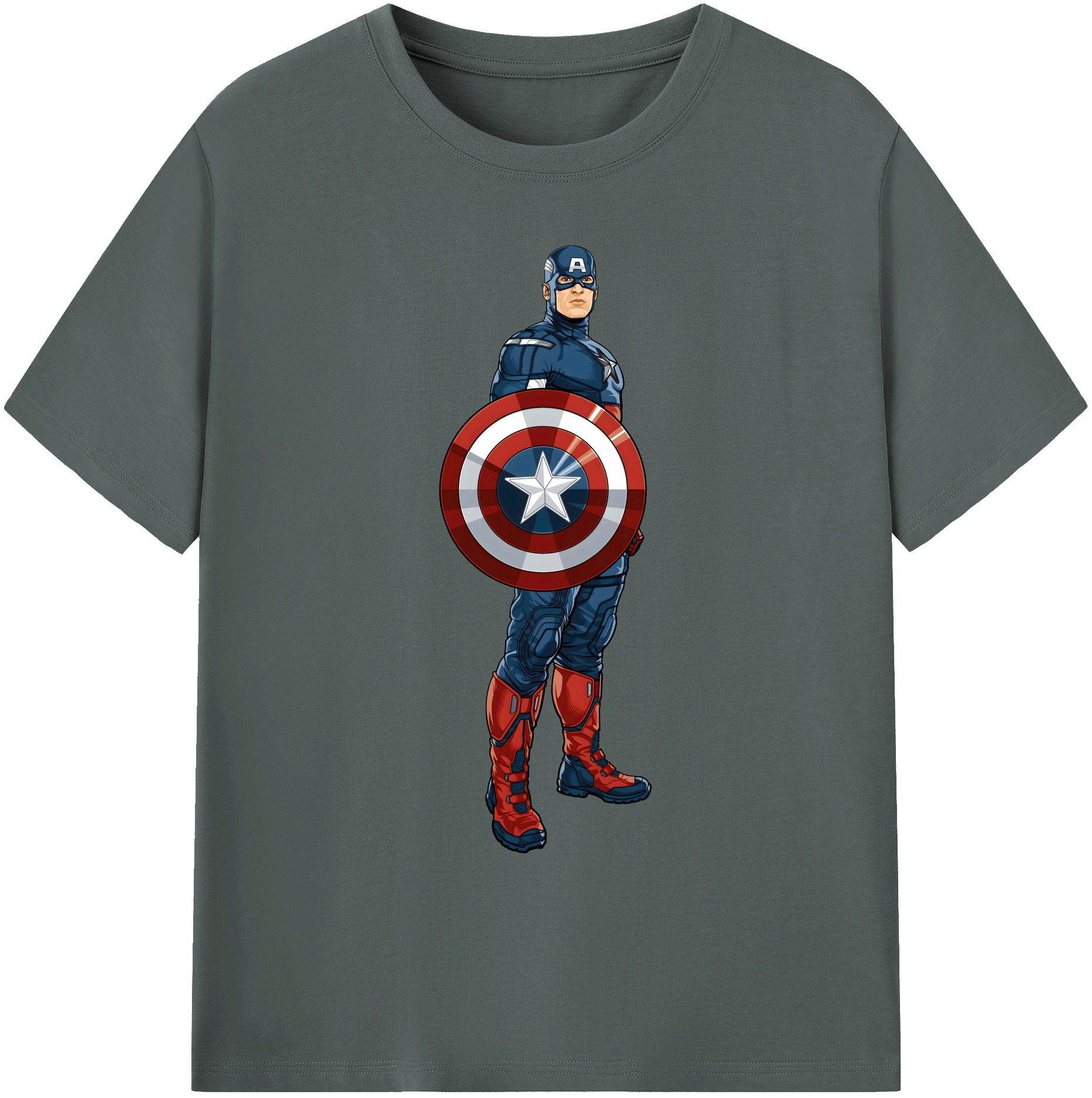 （画像用） アベンジャーズ The Avengers 綿100％ メンズ半袖Tシャツ｜肌触りやわらか＆通気性